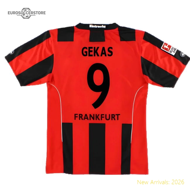 Eintracht Frankfurt 2010-12 Home Shirt ((Very Good) S) (Gekas 9)-Vantage Point Soccer