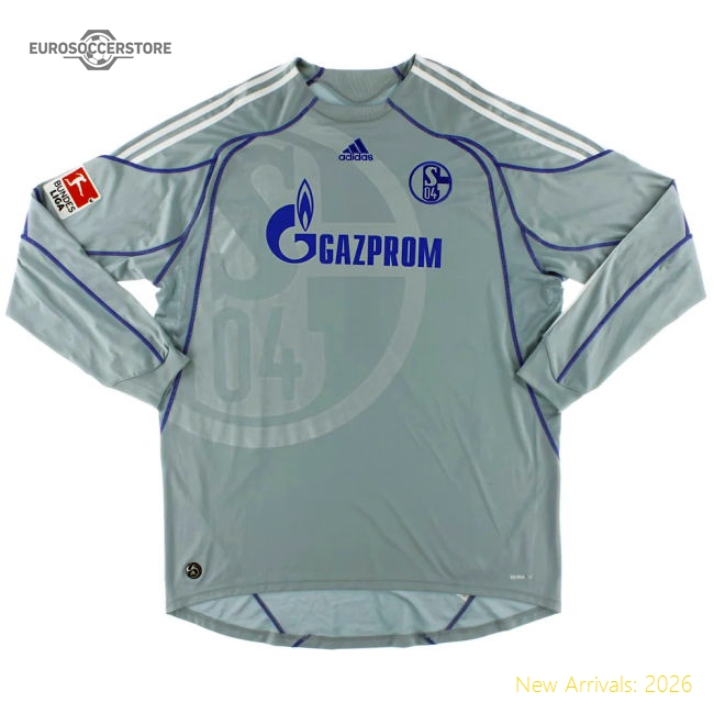 Schalke 2009-10 Long Sleeve Goalkeeper Home Shirt (2XL) (Excellent)-Vantage Point Soccer