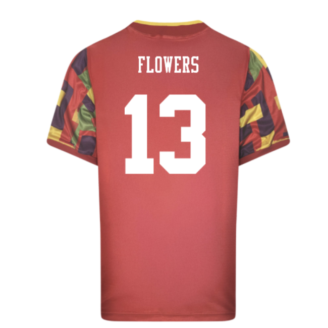 England 1996 Away Retro Goalkeeper Shirt (Flowers 13)-Vantage Point Soccer