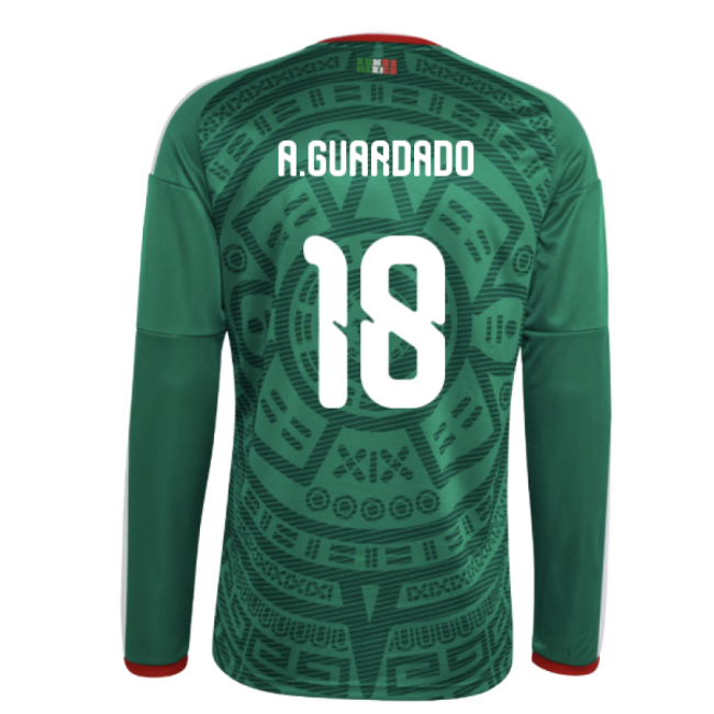 2026-2027 Mexico Long Sleeve Home Shirt (A.Guardado 18)-Vantage Point Soccer