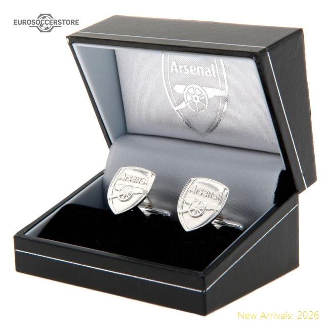 Arsenal FC Sterling Silver Crest Cufflinks-Vantage Point Soccer