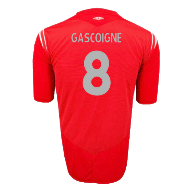 England 2004-06 Away Shirt (2XL) (Excellent) (Gascoigne 8)-Vantage Point Soccer