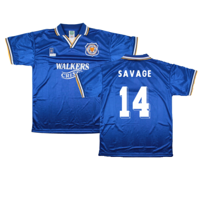 1995 Leicester City Home Retro Shirt (SAVAGE 14)-Vantage Point Soccer