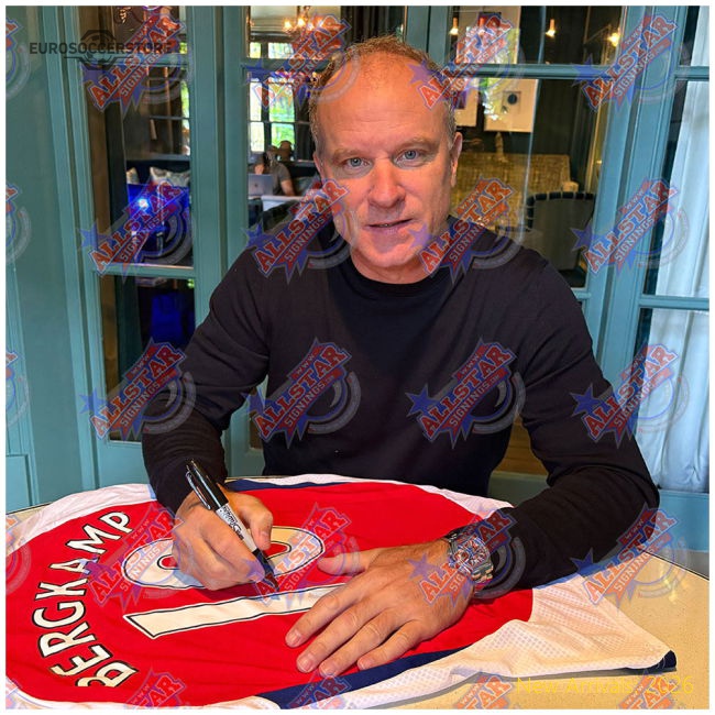 Arsenal FC Bergkamp & Henry Signed Shirts (Dual Framed)-Vantage Point Soccer