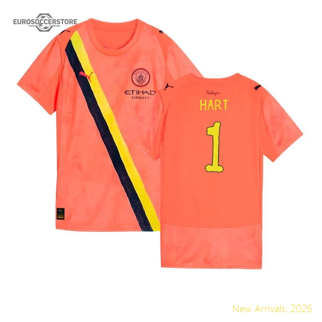 2025-2026 Manchester City CWC Goalkeeper Shirt (Neon Sun) - Womens (Hart 1)-Vantage Point Soccer