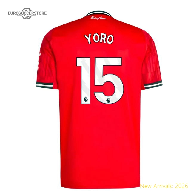 2025-2026 Man Utd Home Shirt (Yoro 15)-Vantage Point Soccer