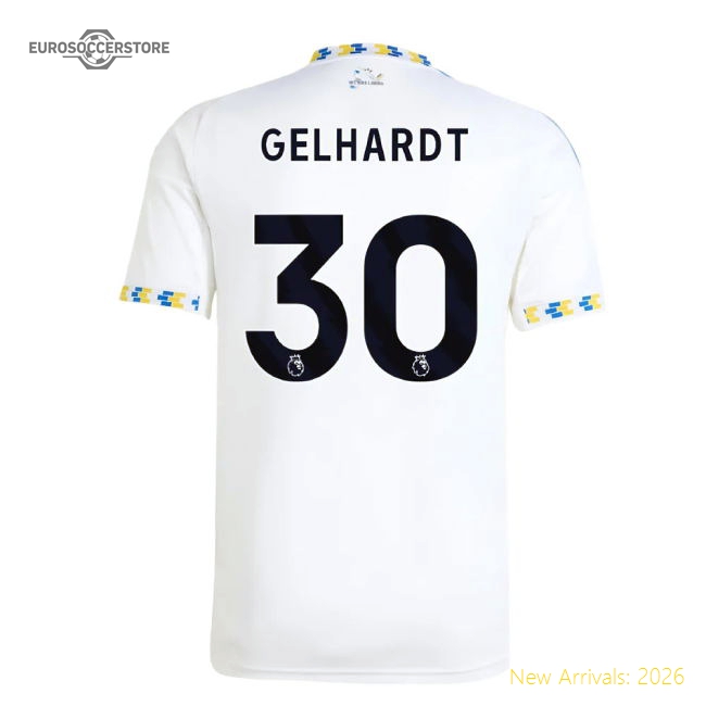 2025-2026 Leeds United Home Shirt (Gelhardt 30)-Vantage Point Soccer