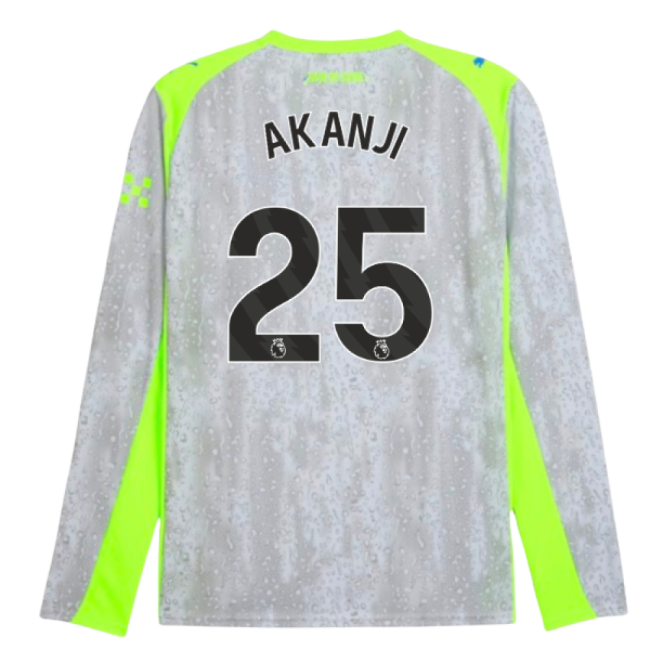 2025-2026 Man City Long Sleeve Third Shirt (Akanji 25)-Vantage Point Soccer
