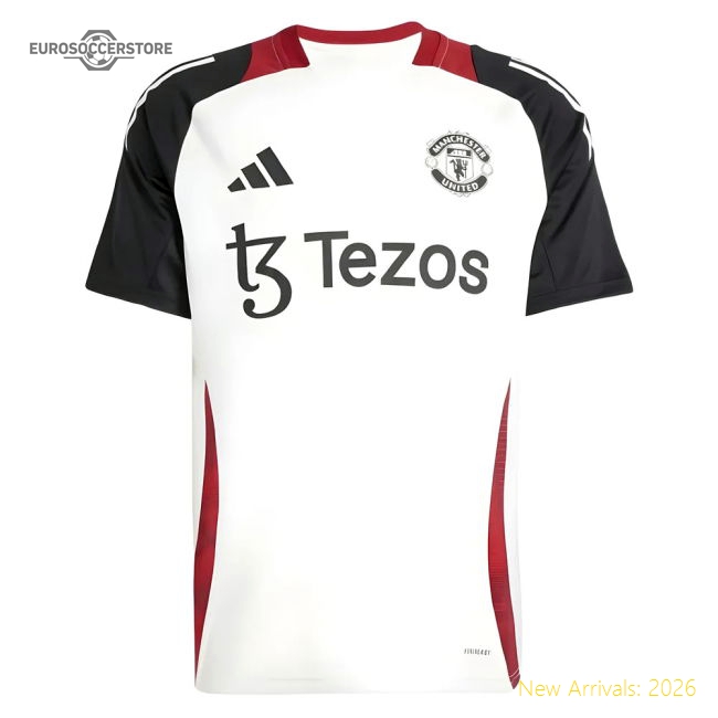 2024-2025 Man Utd Training Jersey (Off White)-Vantage Point Soccer