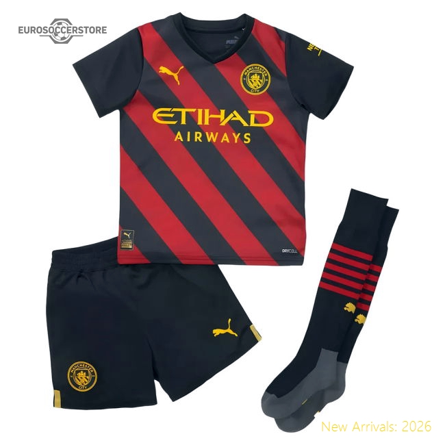 2022-2023 Man City Away Mini Kit-Vantage Point Soccer