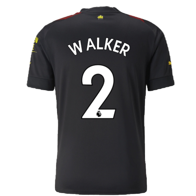 2022-2023 Man City Away Shirt (WALKER 2)-Vantage Point Soccer