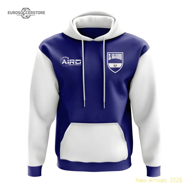 El Salvador Concept Country Football Hoody (Navy)-Vantage Point Soccer