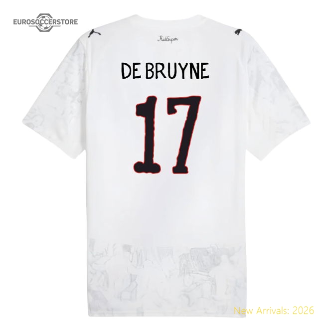 2025-2026 KIDSUPER x Manchester City CWC Shirt (White) (De Bruyne 17)-Vantage Point Soccer