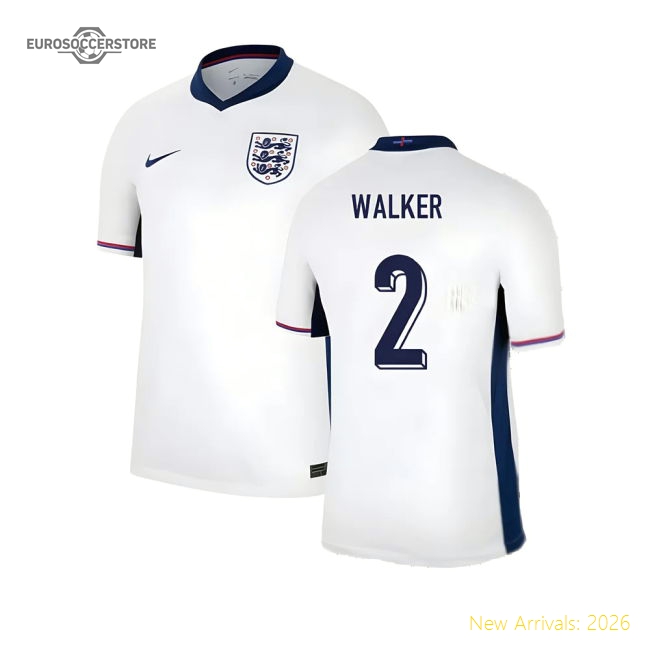 2024-2025 England Home Shirt (Walker 2)-Vantage Point Soccer