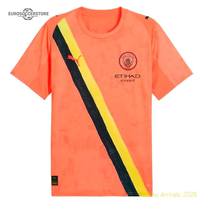 2025-2026 KIDSUPER x Manchester City CWC Shirt (Neon Sun) (Hart 1)-Vantage Point Soccer