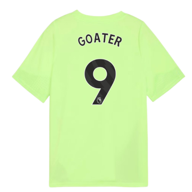 2025-2026 Man City Training Jersey (Fizzy Apple) - Kids (Goater 9)-Vantage Point Soccer
