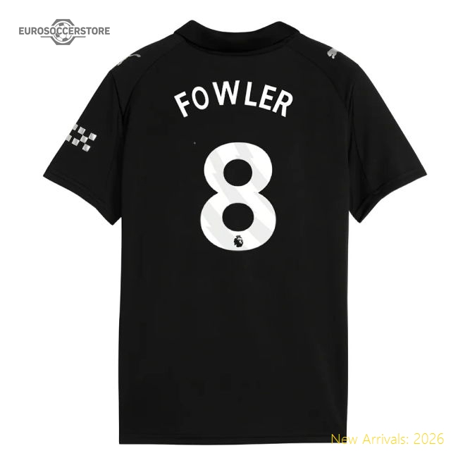 2025-2026 Man City Away Shirt (Kids) (Fowler 8)-Vantage Point Soccer