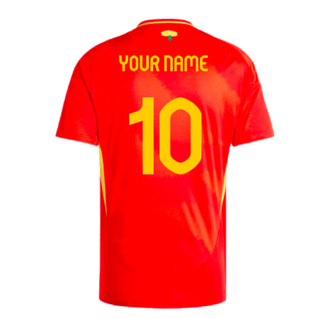 2024-2025 Spain Home Shirt (Your Name)-Vantage Point Soccer