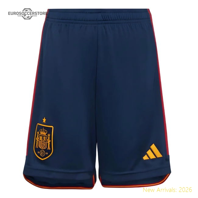 2022-2023 Spain Home Shorts (Navy) - Kids-Vantage Point Soccer