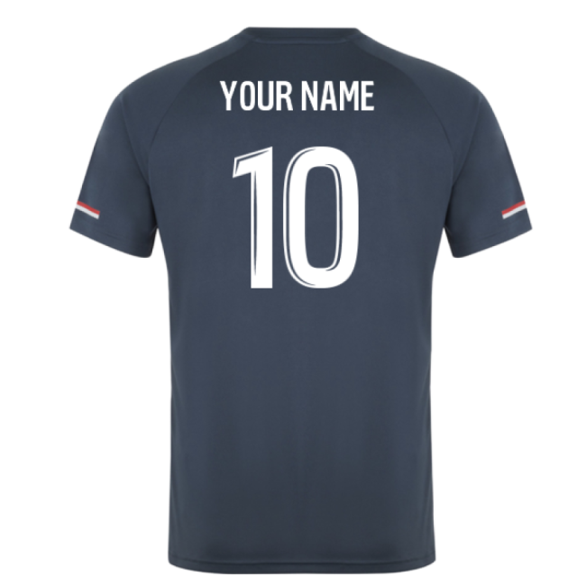 2025-2026 AS Monaco Training Shirt (Dark Slate) (Your Name)-Vantage Point Soccer