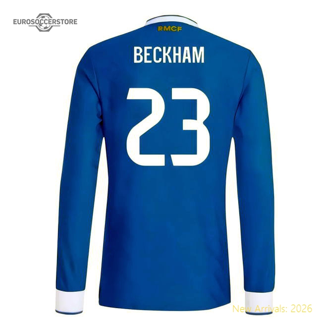 2025-2026 Real Madrid Authentic Long Sleeve Third Shirt (Beckham 23)-Vantage Point Soccer