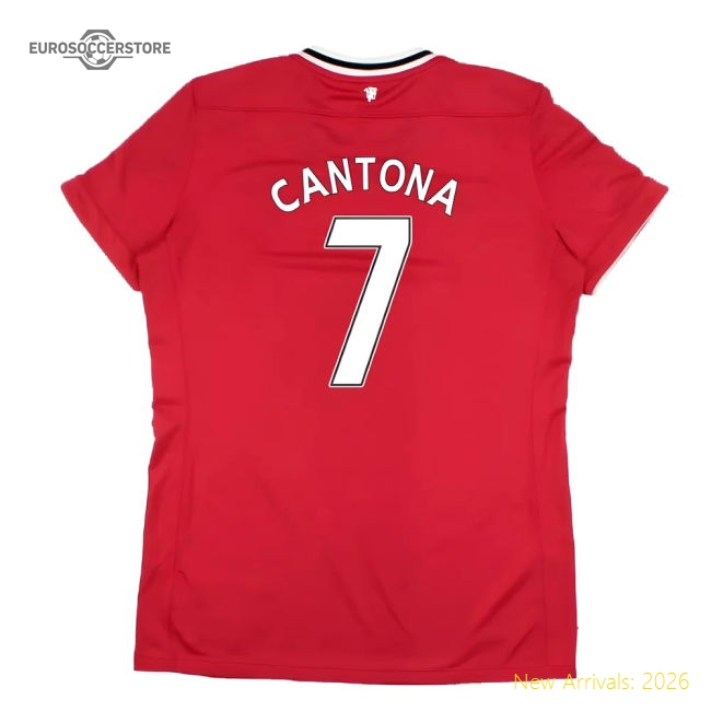 Manchester United 2011-12 Home Shirt (Women\'s) ((Very Good) M) (CANTONA 7)-Vantage Point Soccer