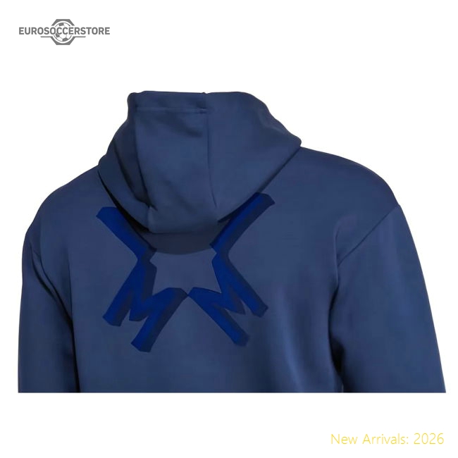 2024-2025 Man Utd Seasonal Doubleknit Hoody (Night Indigo)-Vantage Point Soccer