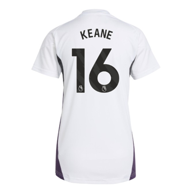 2025-2026 Man Utd Training Jersey (White) - Womens (Keane 16)-Vantage Point Soccer