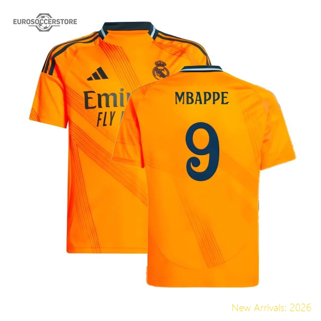 2024-2025 Real Madrid Away Shirt (Kids) (Mbappe 9)-Vantage Point Soccer