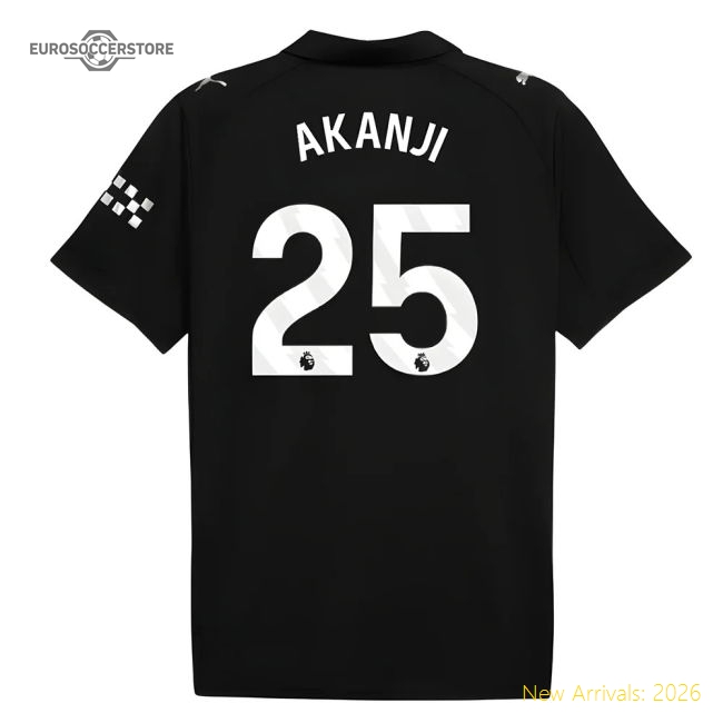 2025-2026 Man City Away Shirt (Akanji 25)-Vantage Point Soccer