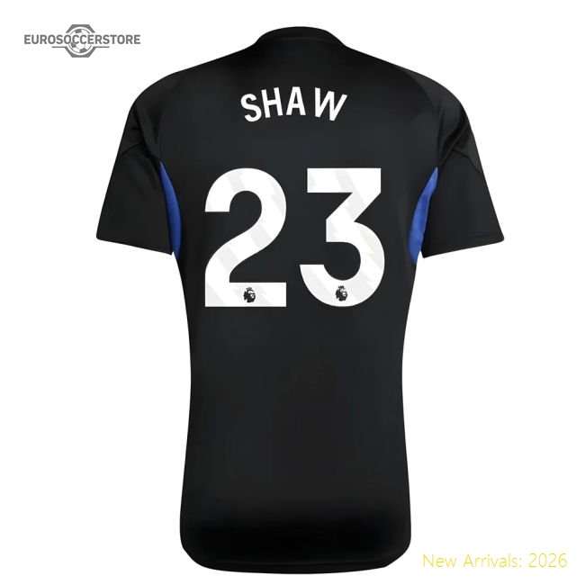 2025-2026 Man Utd EU Training Jersey (Black) - Kids (Shaw 23)-Vantage Point Soccer