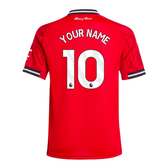2025-2026 Man Utd Home Shirt (Kids) (Your Name)-Vantage Point Soccer