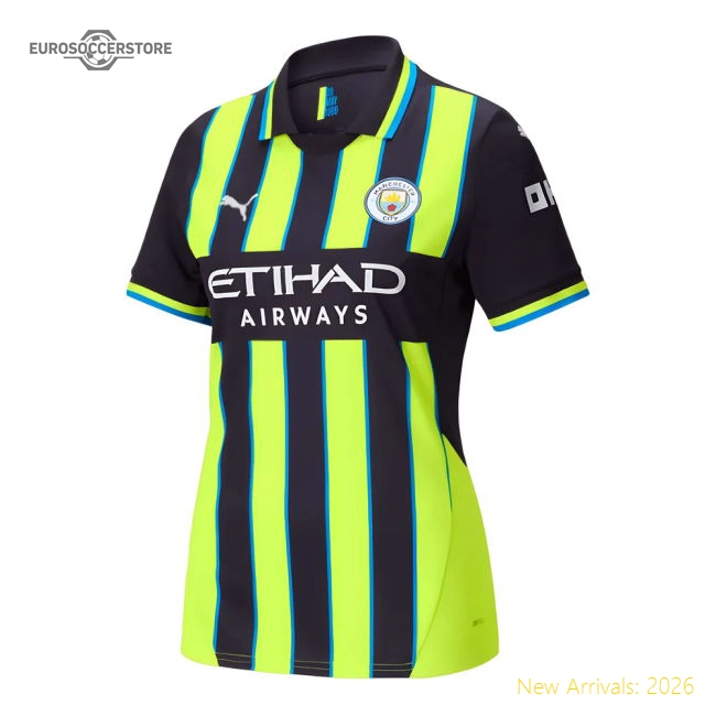 2024-2025 Man City Away Shirt (Womens)-Vantage Point Soccer