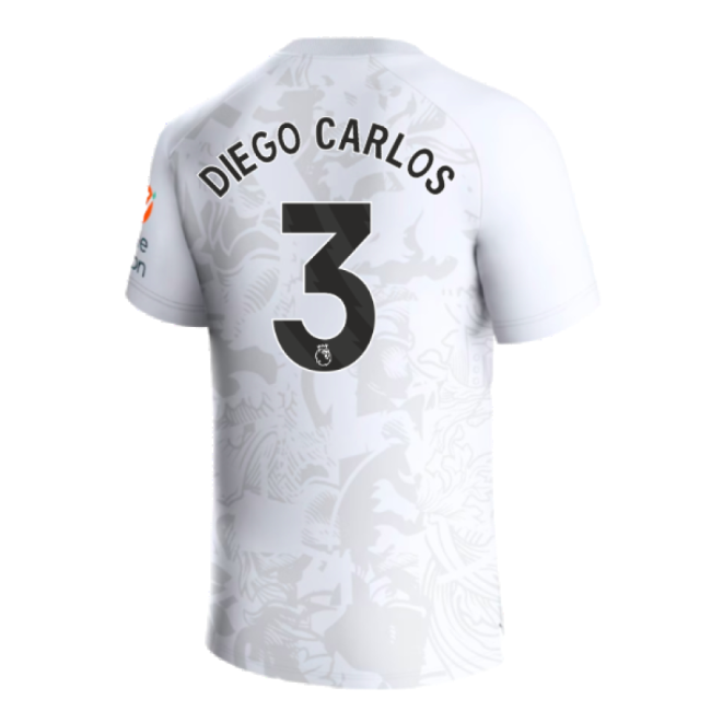 2023-2024 Aston Villa Away Shirt (Diego Carlos 3)-Vantage Point Soccer