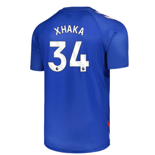 2025-2026 Sunderland Away Pre-Match Jersey (Blue) - Kids (Xhaka 34)-Vantage Point Soccer
