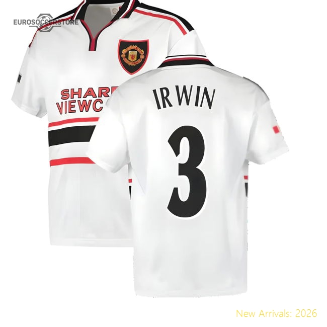 1999 Manchester United Away Football Shirt (IRWIN 3)-Vantage Point Soccer