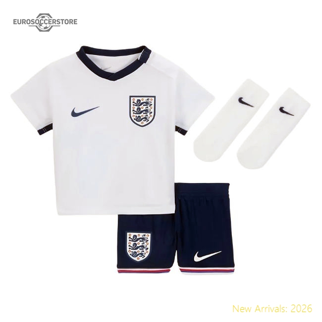2024-2025 England Home Baby Kit (Your Name)-Vantage Point Soccer
