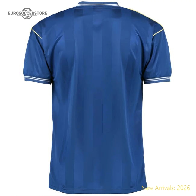 Score Draw Everton 1986 Home Shirt-Vantage Point Soccer