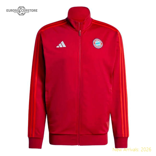 2024-2025 Bayern Munich DNA Track Top (Red)-Vantage Point Soccer