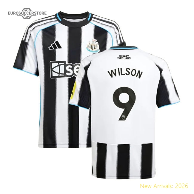 2025-2026 Newcastle Home Shirt (Kids) (Wilson 9)-Vantage Point Soccer