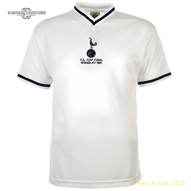 Tottenham Hotspur 1981 FA Cup Final Retro Shirt-Vantage Point Soccer