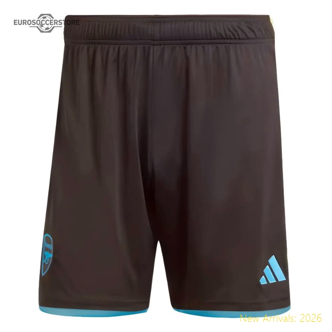 2023-2024 Arsenal Away Shorts (Black)-Vantage Point Soccer