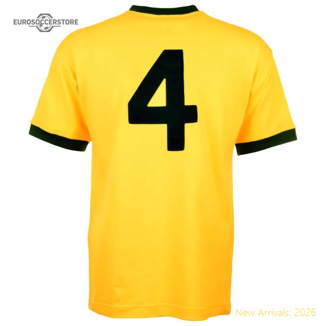 Brazil 1970 World Cup Carlos Alberto Retro Football Shirt-Vantage Point Soccer