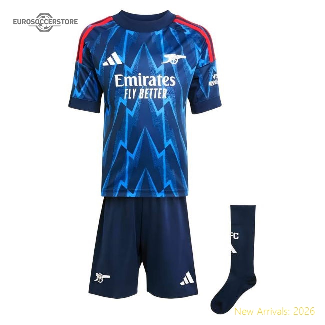 2025-2026 Arsenal Away Mini Kit-Vantage Point Soccer