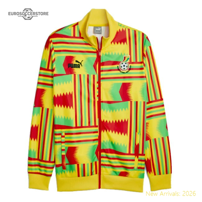 2023-2024 Ghana FtblCulture Track Jacket (Yellow)-Vantage Point Soccer