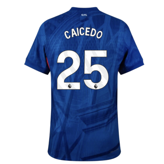 2025-2026 Chelsea Home Authentic Shirt (Caicedo 25)-Vantage Point Soccer
