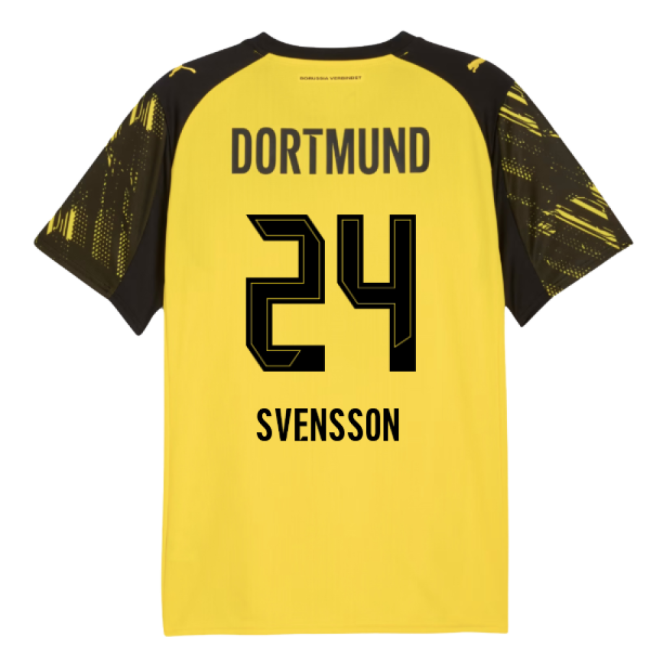 2025-2026 Borussia Dortmund Home Shirt (Svensson 24)-Vantage Point Soccer
