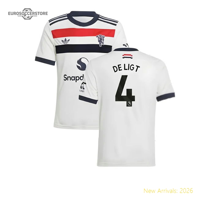 2024-2025 Man Utd Third Shirt (Kids) (De Ligt 4)-Vantage Point Soccer