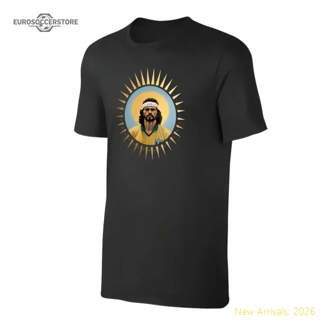 Brasil Holy Socrates t-shirt - Black-Vantage Point Soccer