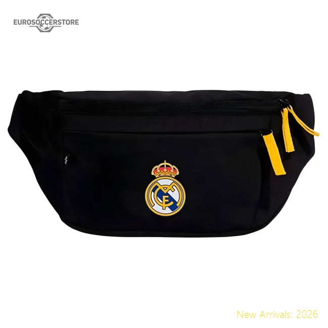 2025-2026 Real Madrid Waist Bag (Black)-Vantage Point Soccer